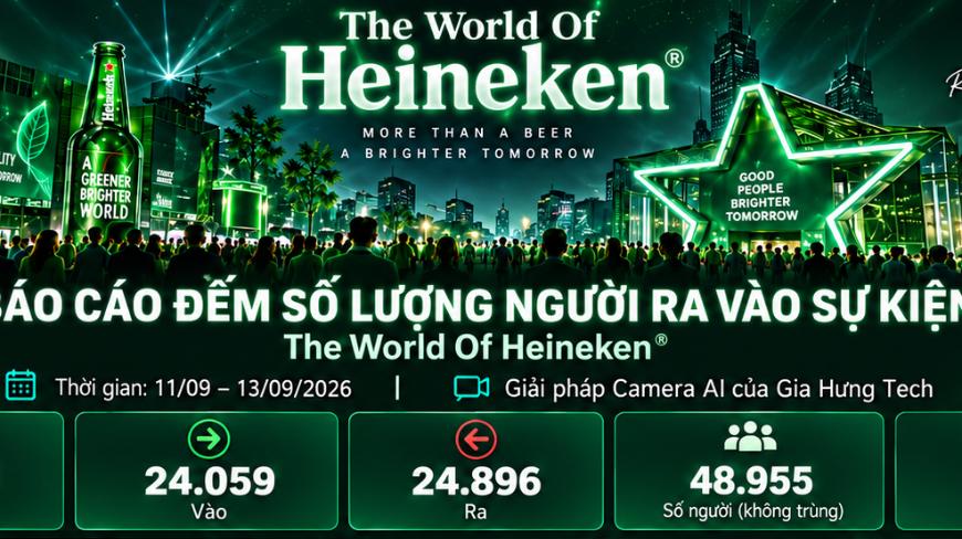 🏆[CASE STUDY] GIA HƯNG TECH TRIỂN KHAI DỊCH VỤ ĐO ĐẾM NGƯỜI TẠI SỰ KIỆN HENEIKEN 2026